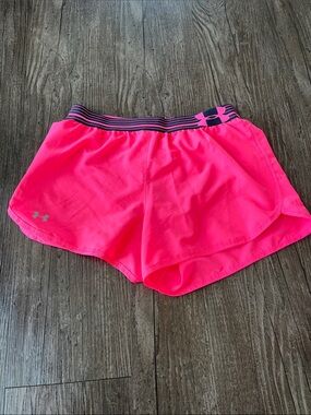 Under Armour Neon Pink Performance Running Shorts Size XS